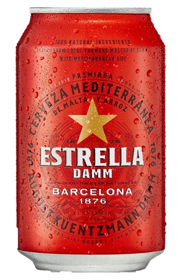 Estrella Damm 24 X 330mL BEST BEFORE 23/10/2025