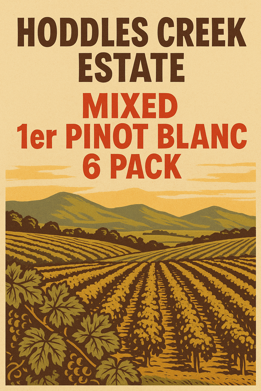 Hoddles Creek Estate 1er Pinot Blanc Mixed 6 Pack