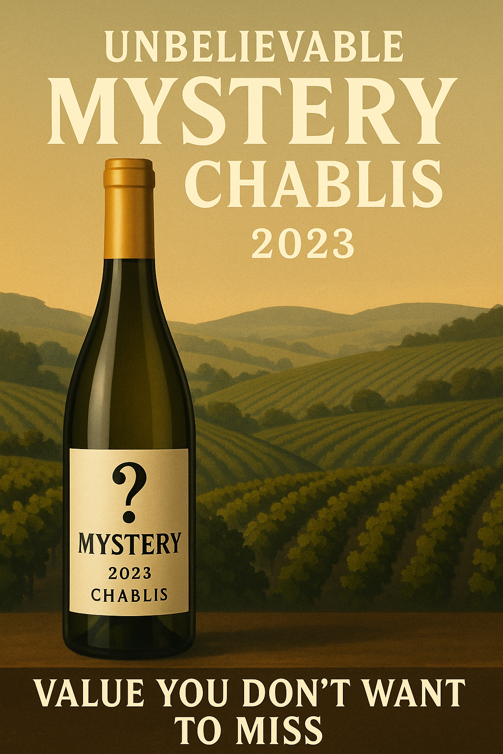 Mystery 2023 Chablis, Value You Don’t Want To Miss.