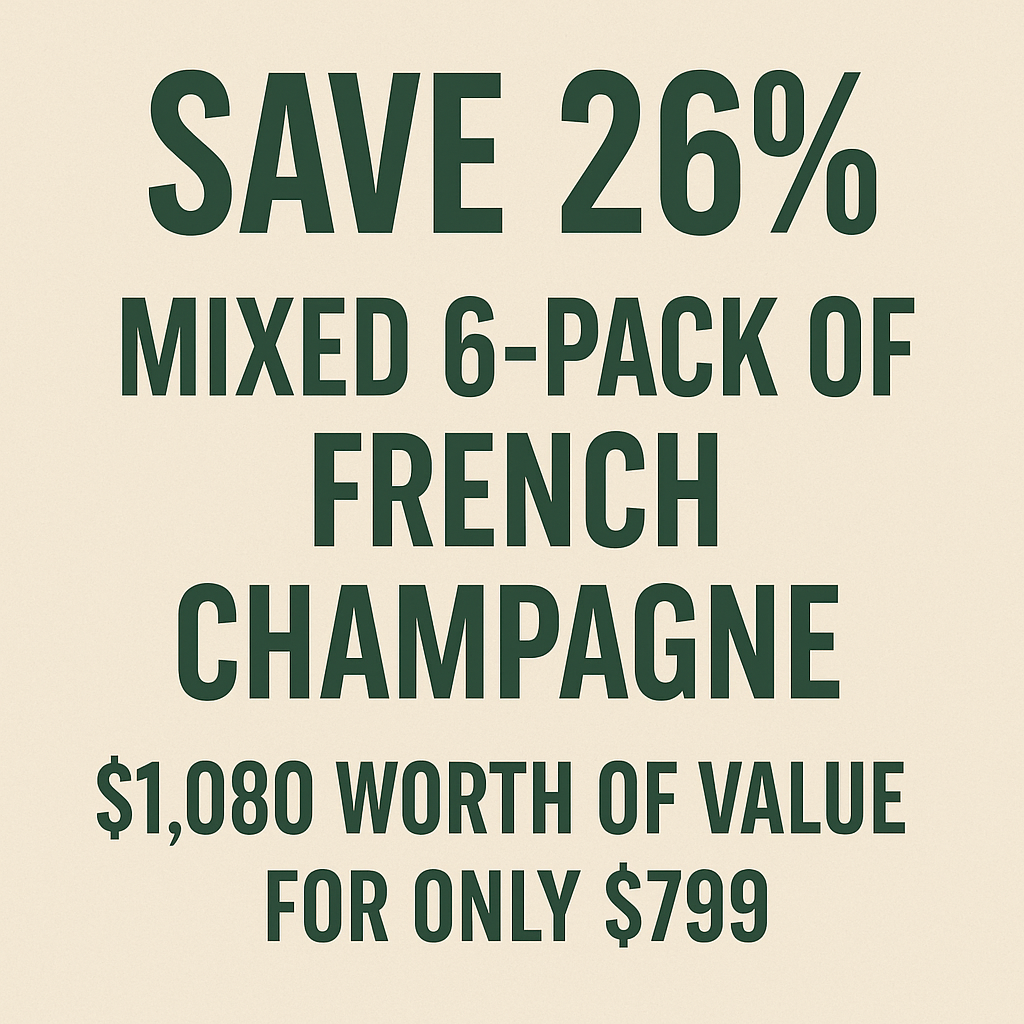 Over 26% Off Mixed French Champagne 6 Pack Grand Final Special