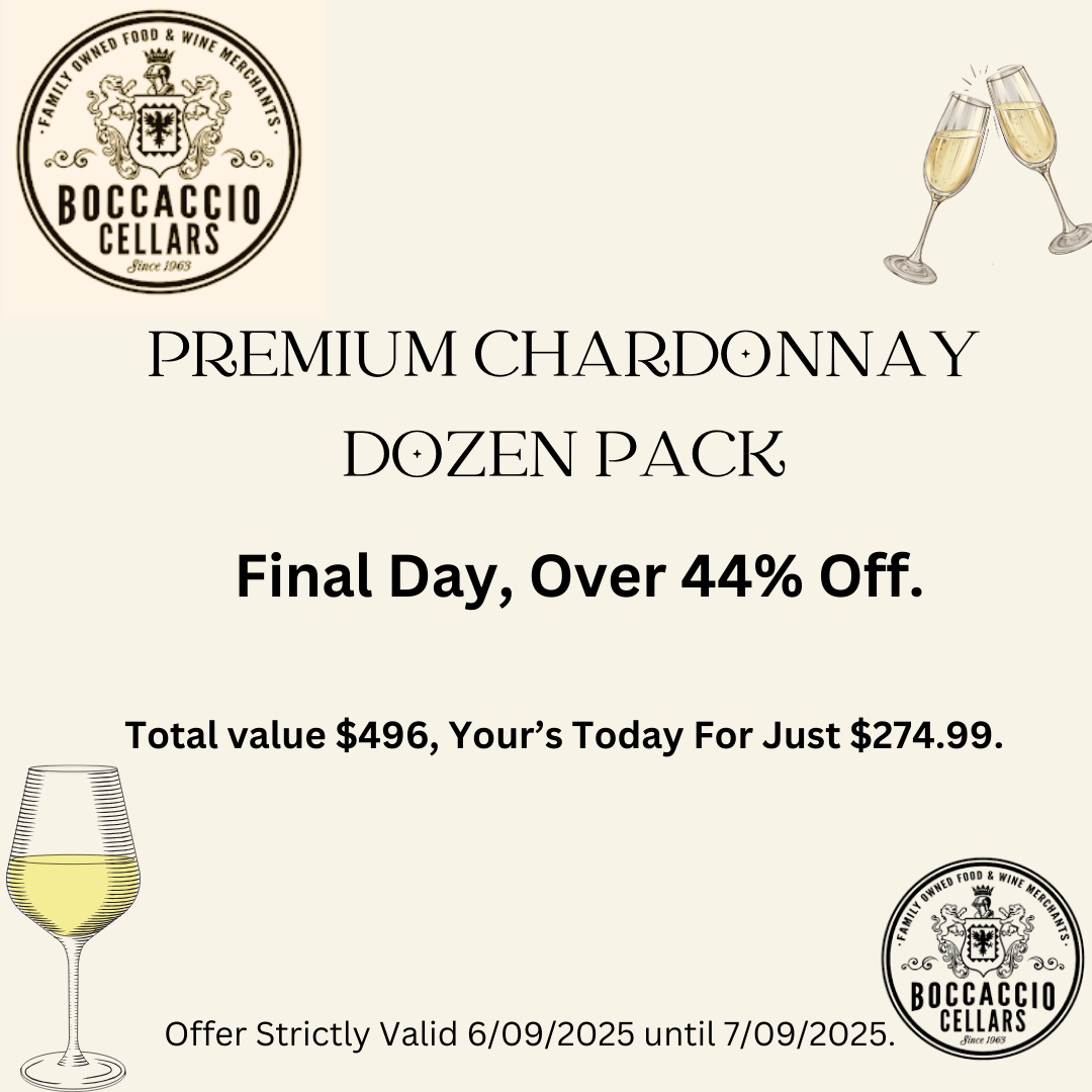 Over 44% Off Premium Chardonnay Dozen Pack. Usually $496, Your's For Just $274.99.