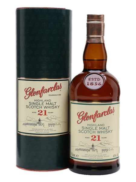 Glenfarclas Highland Single Malt Scotch Whisky 21 Years