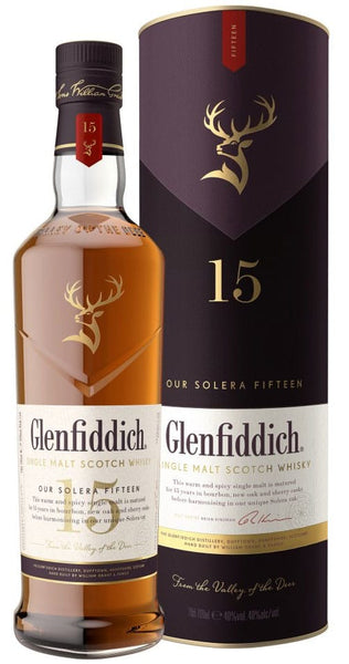 Glenfiddich 15 Single Malt Scotch Whisky 700mL